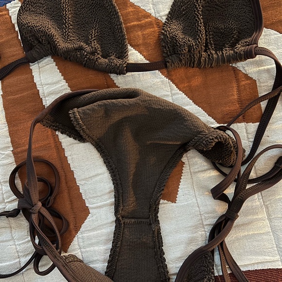 Youswim Zera Side Tie Bikini in Espresso Stretch I - Picture 4 of 4